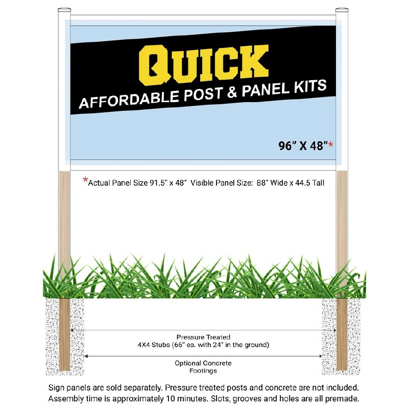 Quick Post & Panel Kit