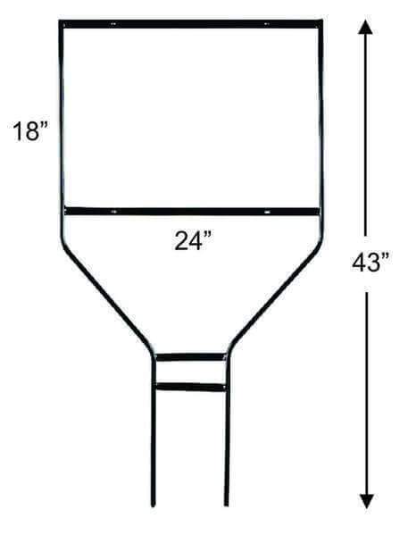 ROUND ROD Frame 24W x 18T - Blue Ridge Sign Supply Inc