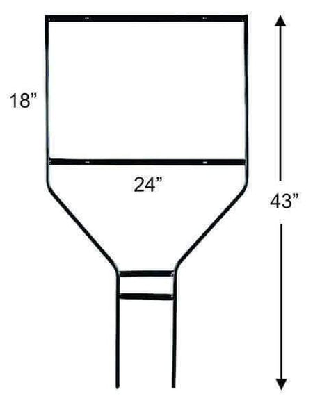 ROUND ROD Frame 24W x 18T - Blue Ridge Sign Supply Inc