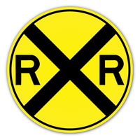 RR Crossing Sign (W10 - 1) - Blue Ridge Sign Supply Inc