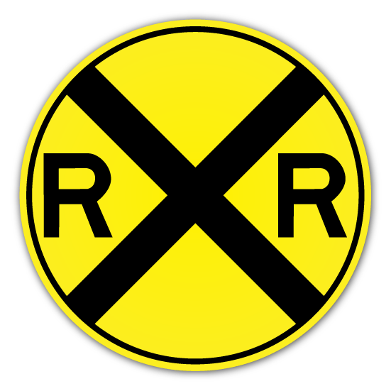 RR Crossing Sign (W10-1)