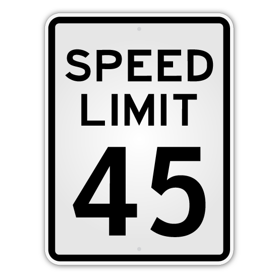 Speed Limit Sign - Blue Ridge Sign Supply Inc