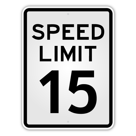 Speed Limit Sign - Blue Ridge Sign Supply Inc