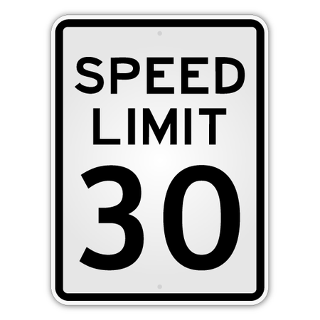 Speed Limit Sign - Blue Ridge Sign Supply Inc