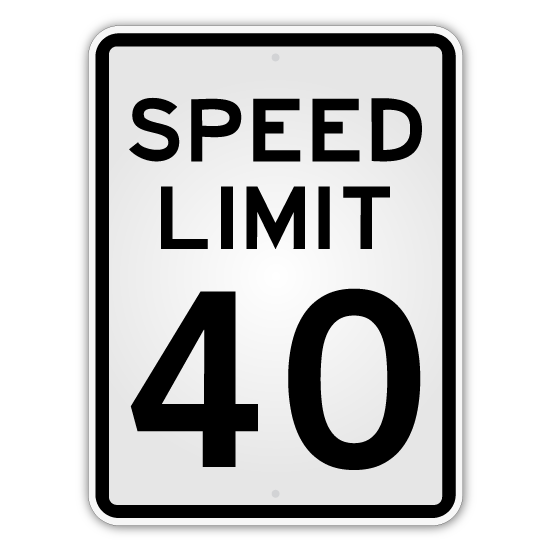 Speed Limit Sign - Blue Ridge Sign Supply Inc