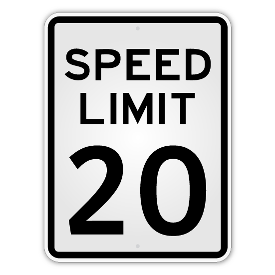 Speed Limit Sign - Blue Ridge Sign Supply Inc