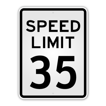 Speed Limit Sign - Blue Ridge Sign Supply Inc