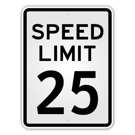 Speed Limit Sign - Blue Ridge Sign Supply Inc