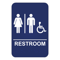 Unisex Handicap Restroom ADA Sign