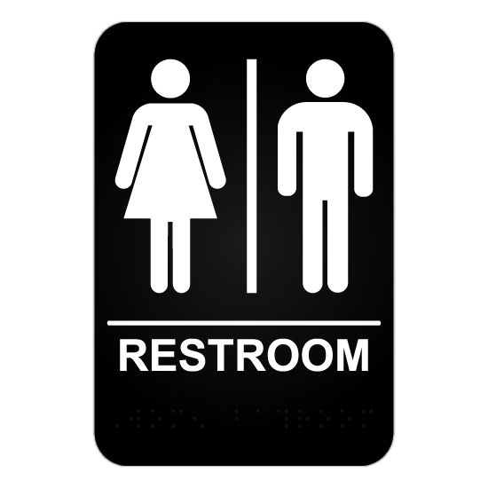Unisex Restroom ADA Sign