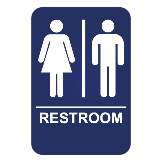 Unisex Restroom ADA Sign
