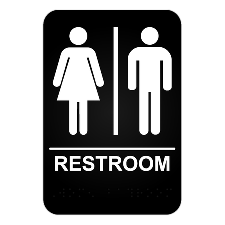 Unisex Restroom ADA Sign - Blue Ridge Sign Supply Inc