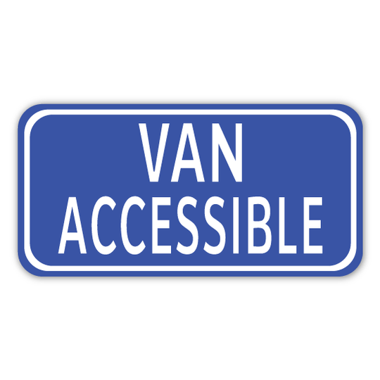 Van Accessible Sign 12" x 6" (HC-20)