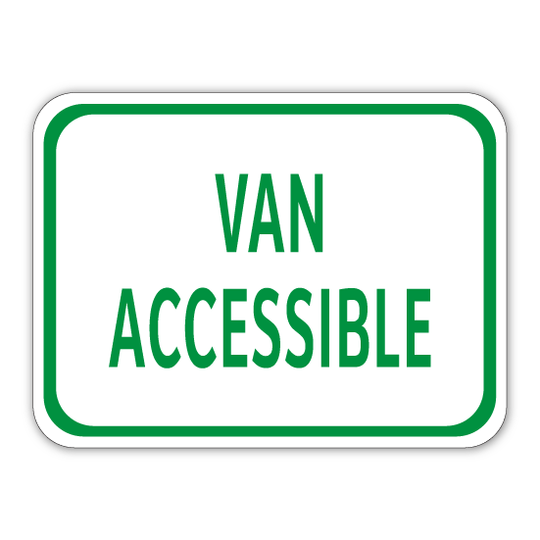 Van Accessible Sign 12" x 9" (HC - 37) - Blue Ridge Sign Supply Inc