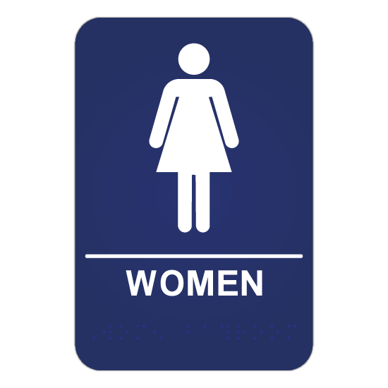 Womens Restroom ADA Sign