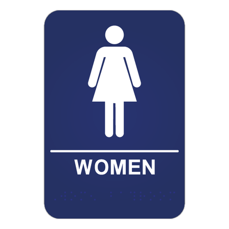 Womens Restroom ADA Sign - Blue Ridge Sign Supply Inc