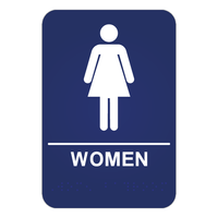 Womens Restroom ADA Sign - Blue Ridge Sign Supply Inc